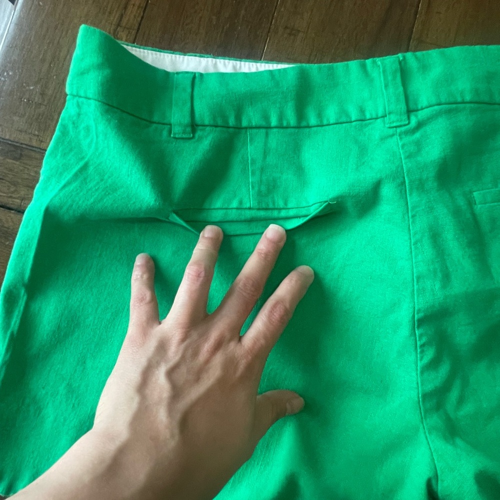 J. Crew Green High Waist Tailored Shorts - Picture 11 of 16